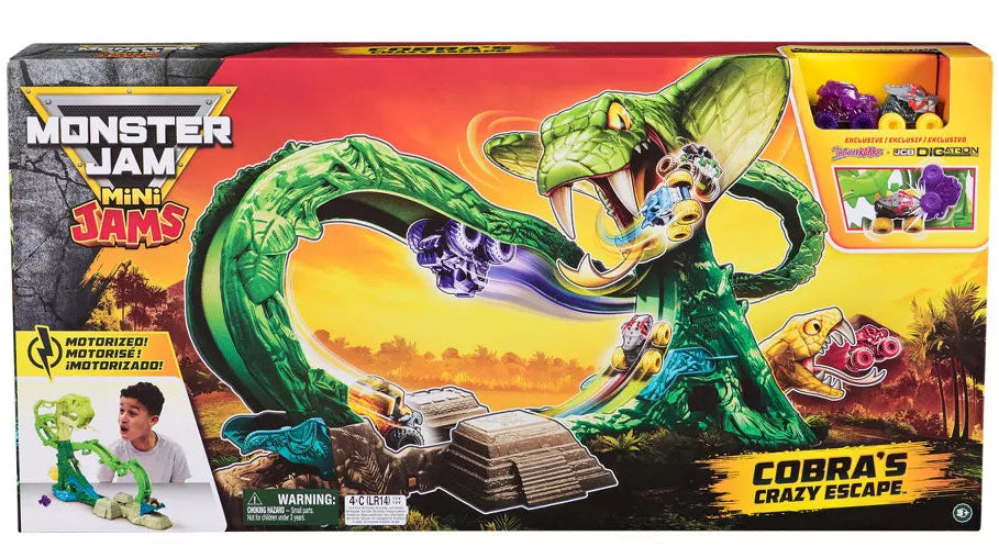 Monster Jam Mini Cobra's Crazy Escape Playset