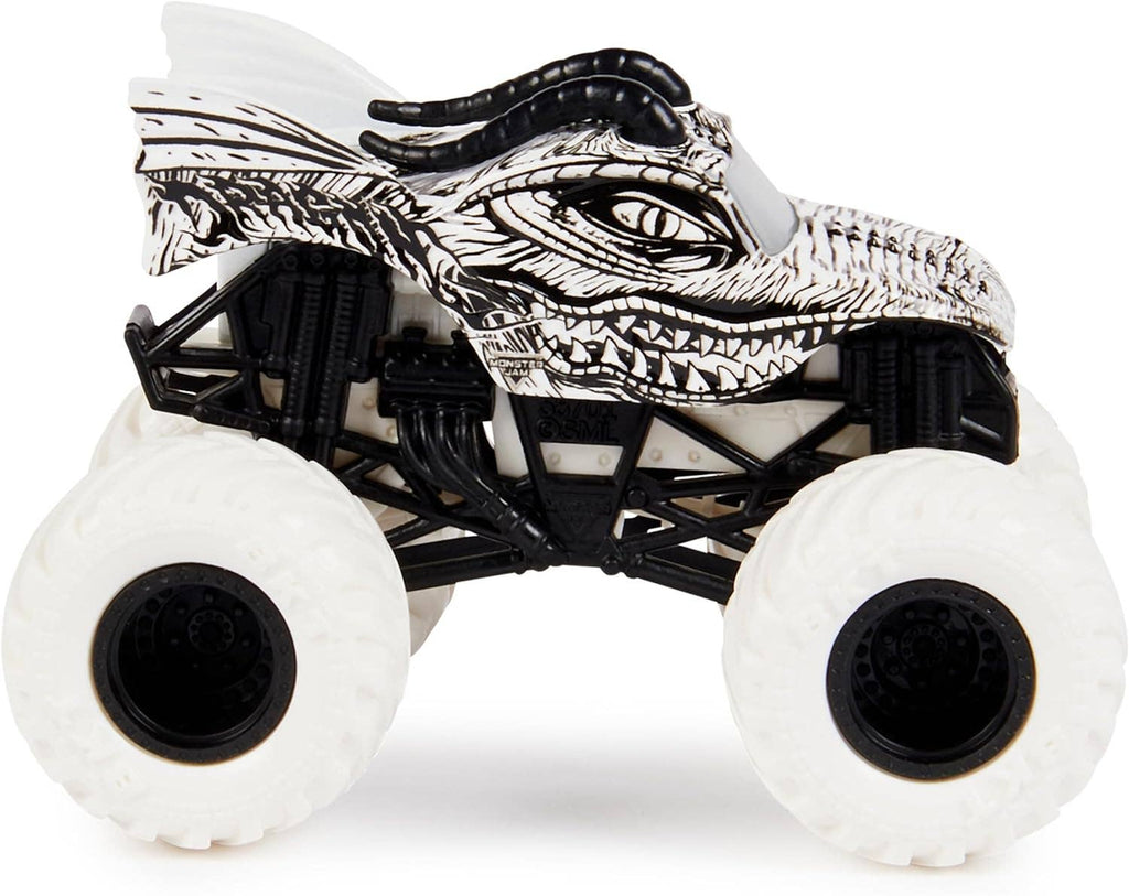 Monster Jam Dragon Vs. Yeti Die-Cast Vehicles, 1:64 Scale