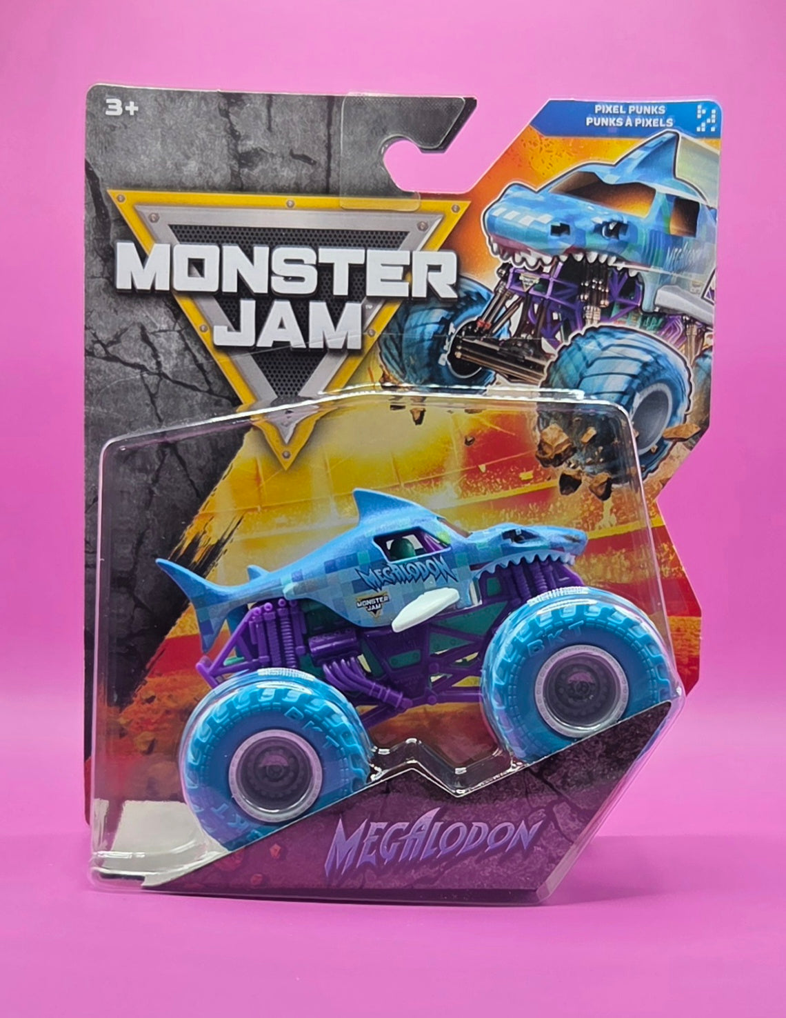 Monster Jam 1:64 Scale Series 46 Pixel Punks Megalodon
