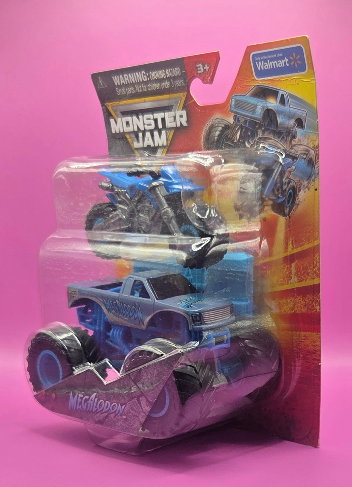 Monster Jam 1:64 Scale 2-Pack Megalodon Monster Truck & Dirt Bike