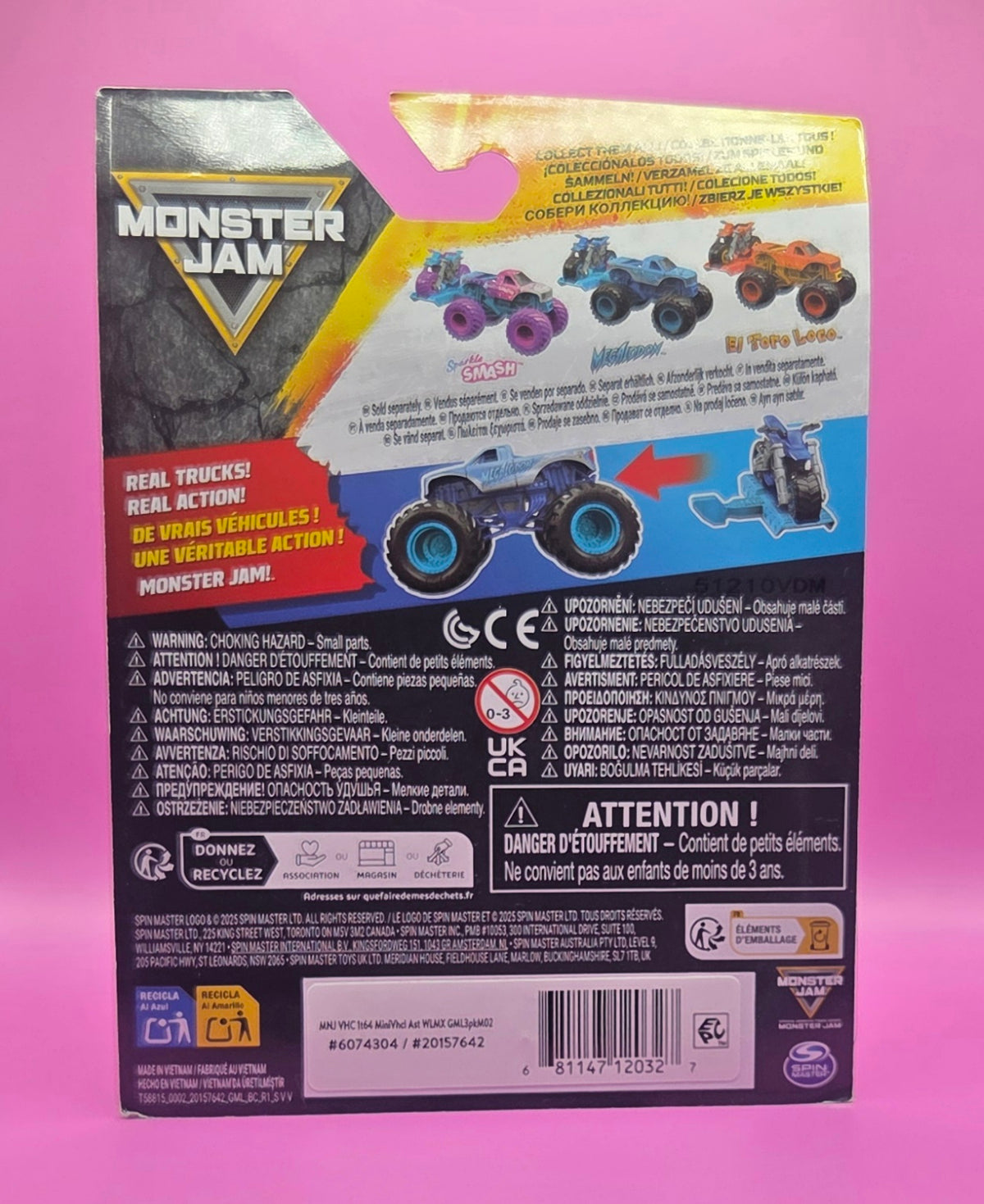 Monster Jam 1:64 Scale 2-Pack Megalodon Monster Truck & Dirt Bike