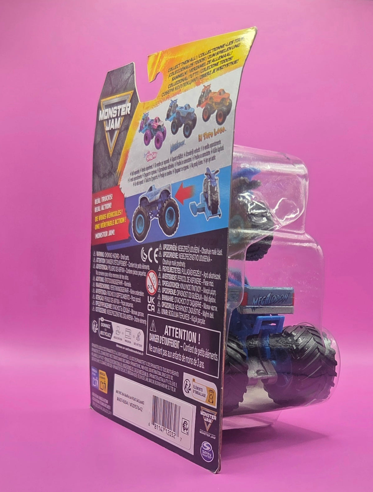 Monster Jam 1:64 Scale 2-Pack Megalodon Monster Truck & Dirt Bike