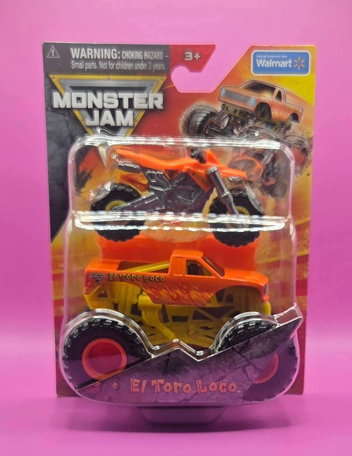 Monster Jam 1:64 Scale 2-Pack El Toro Loco Monster Truck & Dirt Bike