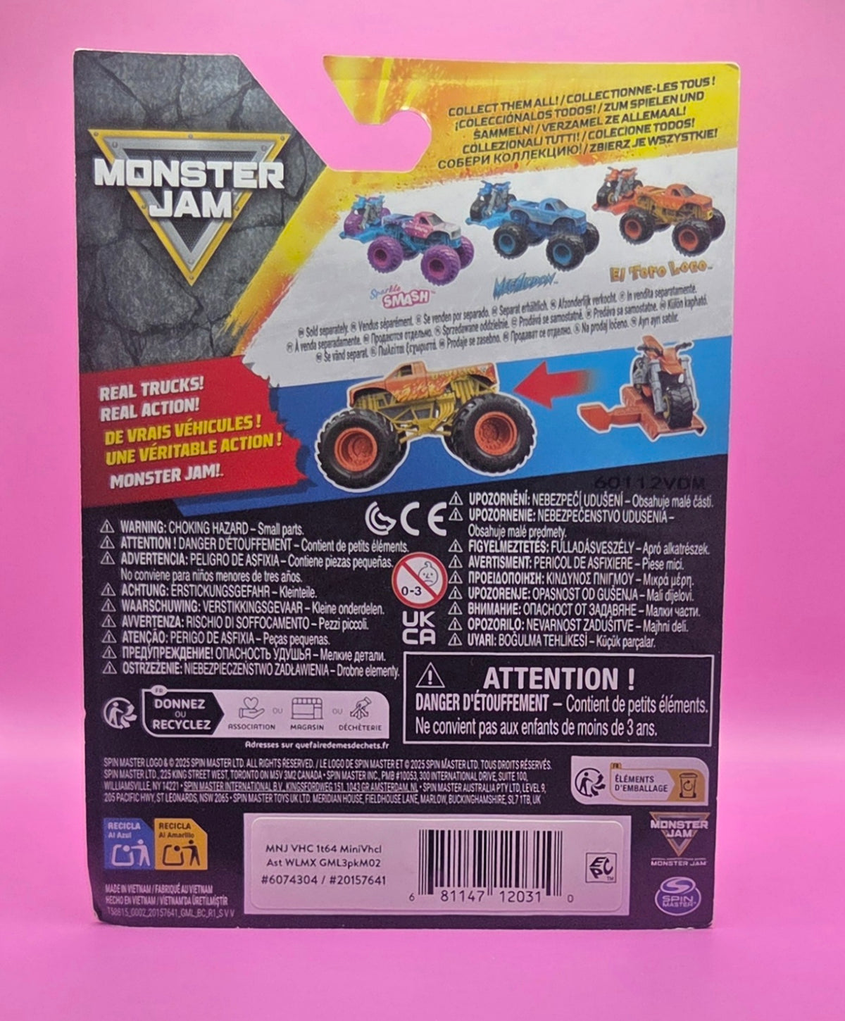 Monster Jam 1:64 Scale 2-Pack El Toro Loco Monster Truck & Dirt Bike