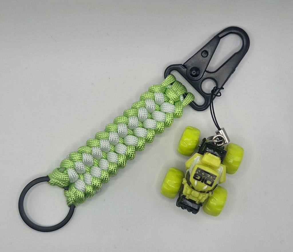 Monster Jam JCB Digatron 6-Inch Handmade Paracord Keychain