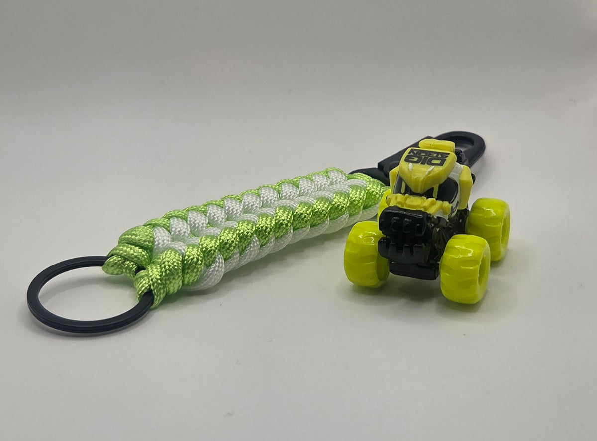 Monster Jam JCB Digatron 6-Inch Handmade Paracord Keychain