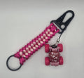 Monster Jam Pink Octon8er 6-Inch Handmade Paracord Keychain
