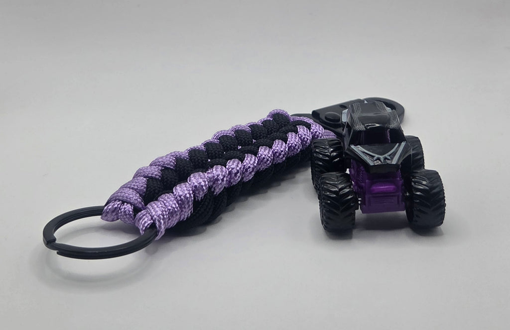 Monster Jam Black Panther 6-Inch Handmade Paracord Keychain