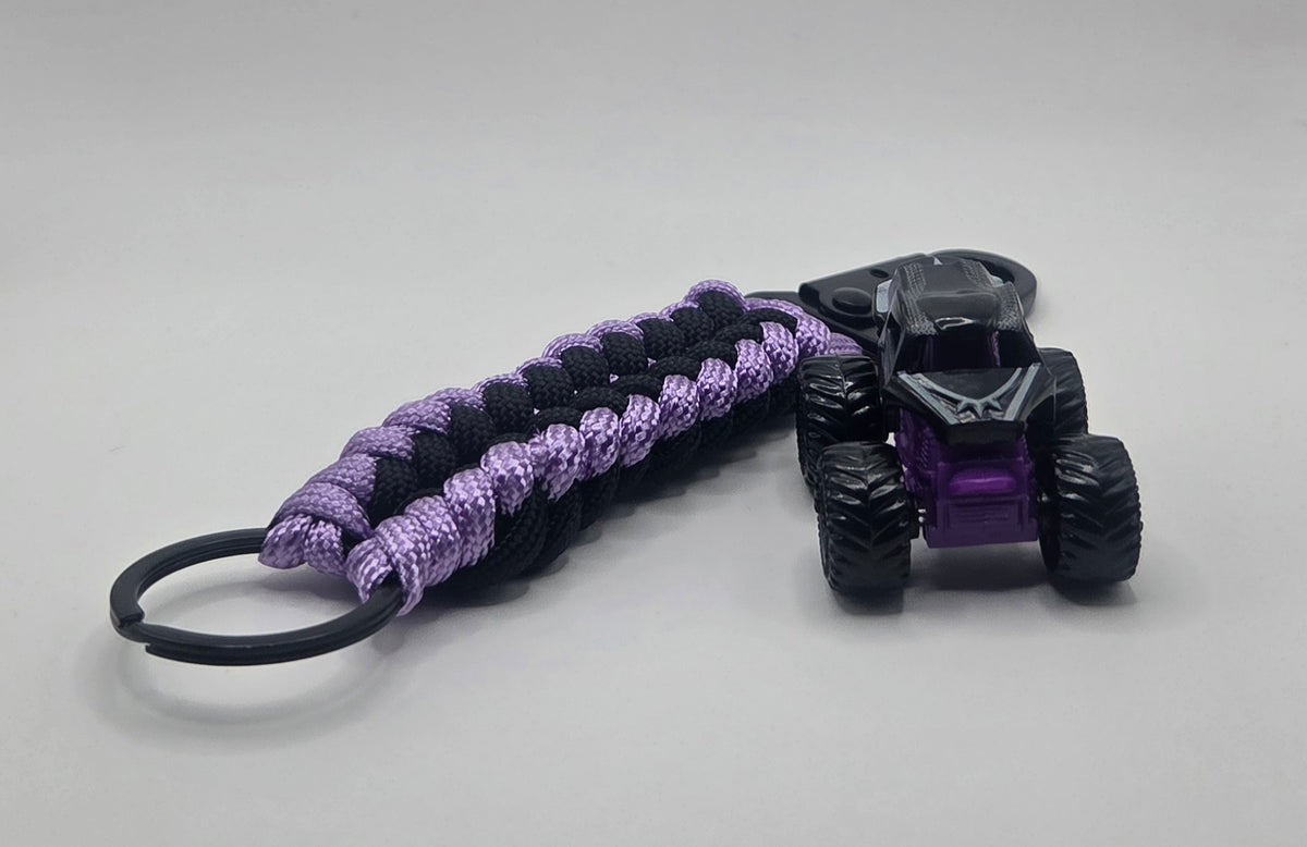 Monster Jam Black Panther 6-Inch Handmade Paracord Keychain