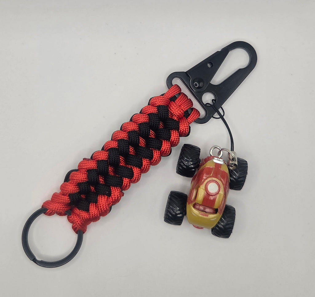Monster Jam Iron Man 6-Inch Handmade Paracord Keychain