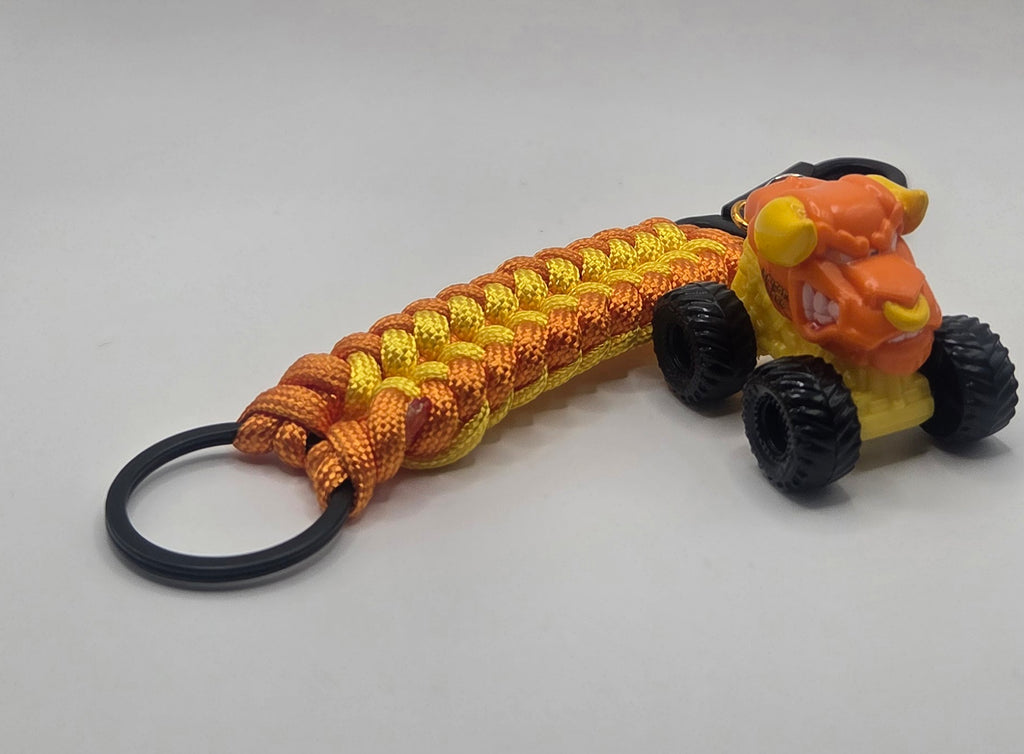 Monster Jam El Toro Loco 6-Inch Handmade Paracord Keychain