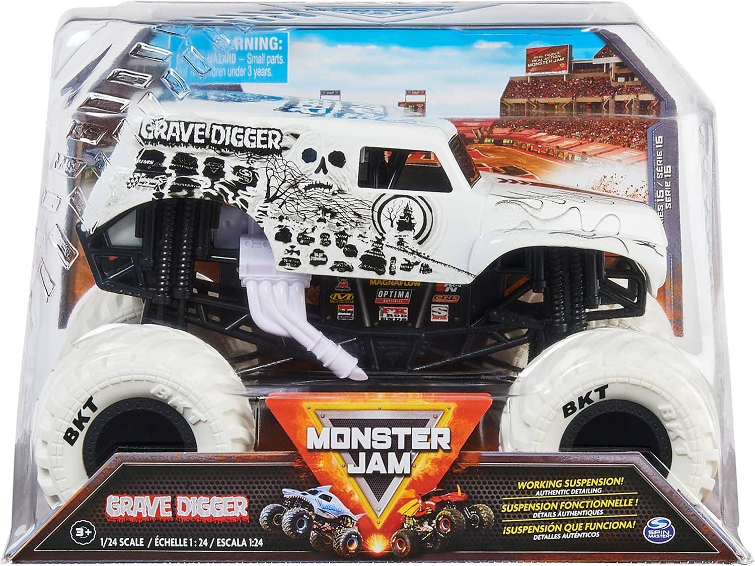 Monster Jam, Grave Digger Die-Cast Vehicle, 1:24 Scale