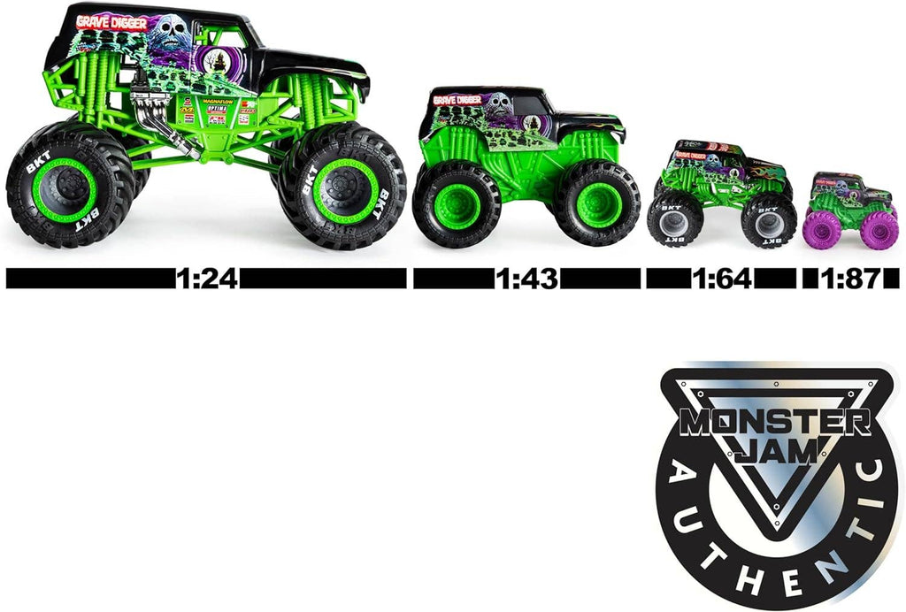Monster Jam Dragon Vs. Yeti Die-Cast Vehicles, 1:64 Scale