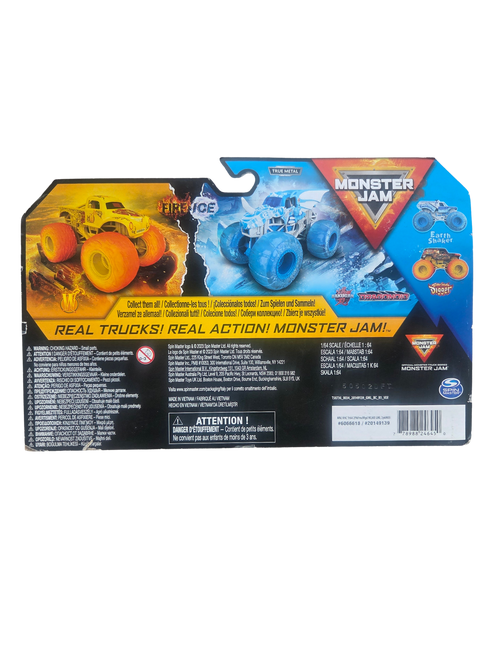 Monster Jam 1:64 2-Pack Fire & Ice Whiplash Vs. Bakugan Dragonoid