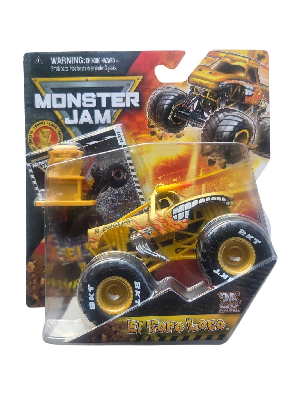 Monster Jam 1:64 Gold Trophy Card El Toro Loco