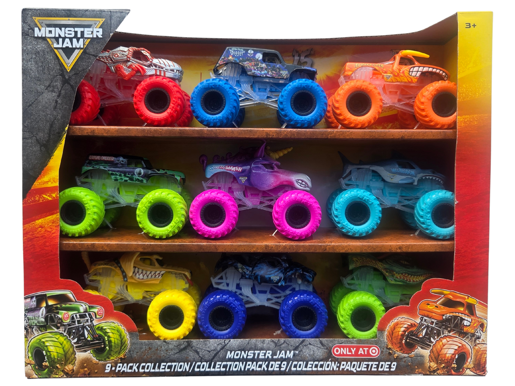 Monster Jam 1:64 2026 Collection 9-Pack Toy Vehicles
