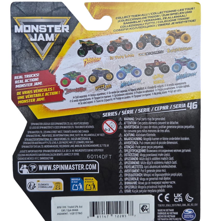 Monster Jam 1:64 Series 46 Classroom Crusher Speed Shred