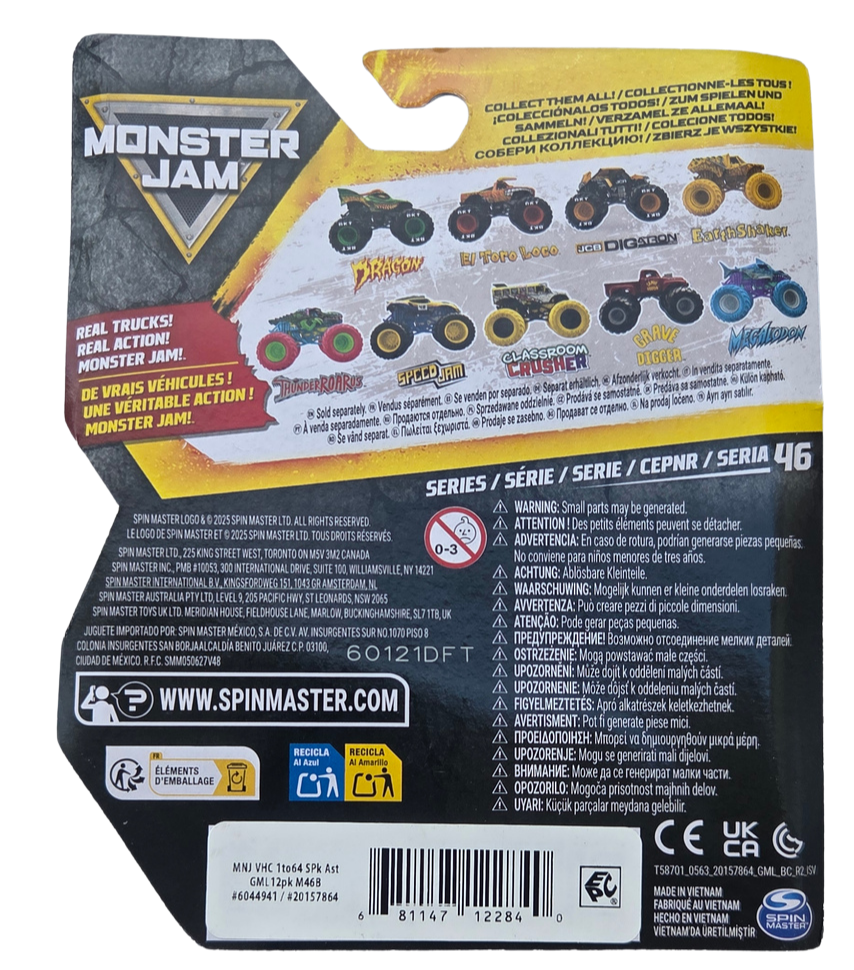 Monster Jam 1:64 Series 46 Toon Shaded Megalodon