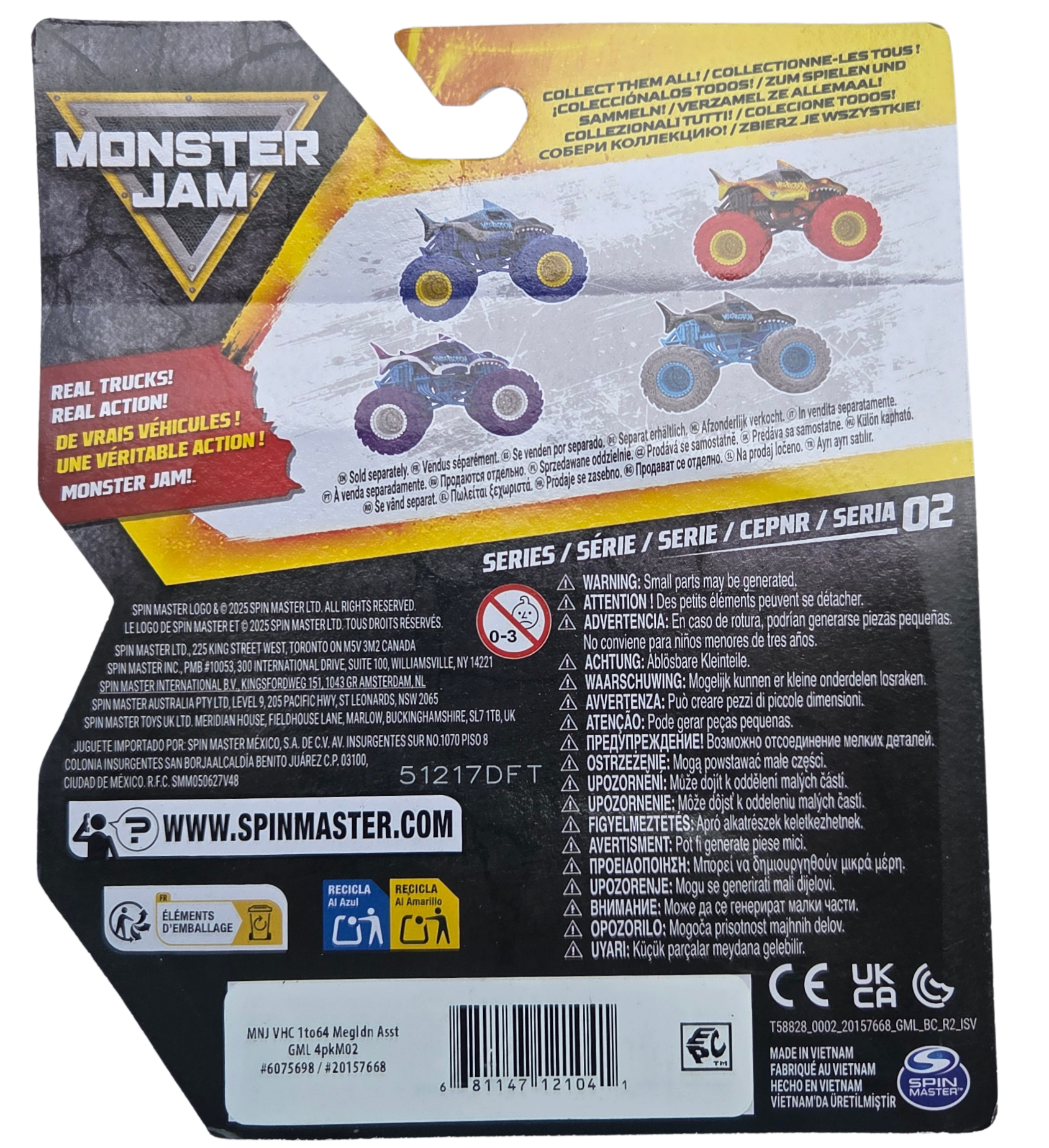 Monster Jam Series 02 Megalodon Fire