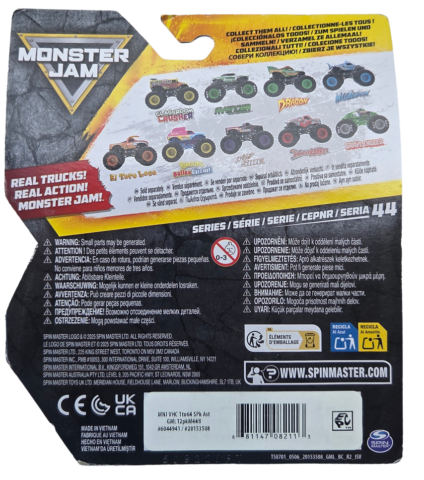 Monster Jam 1:64 Series 44 Grave Digger Training Trucks