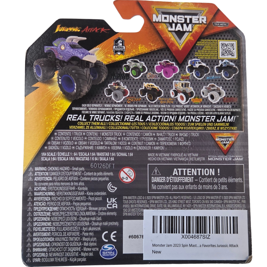 Monster Jam 1:64 Series 31 Jurassic Attack