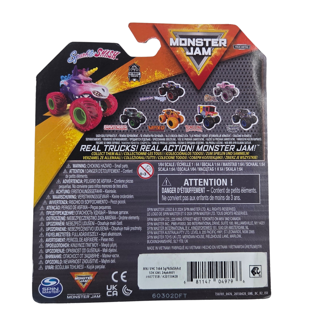Monster Jam 1:64 Series 39 Sparkle Smash Street Treats