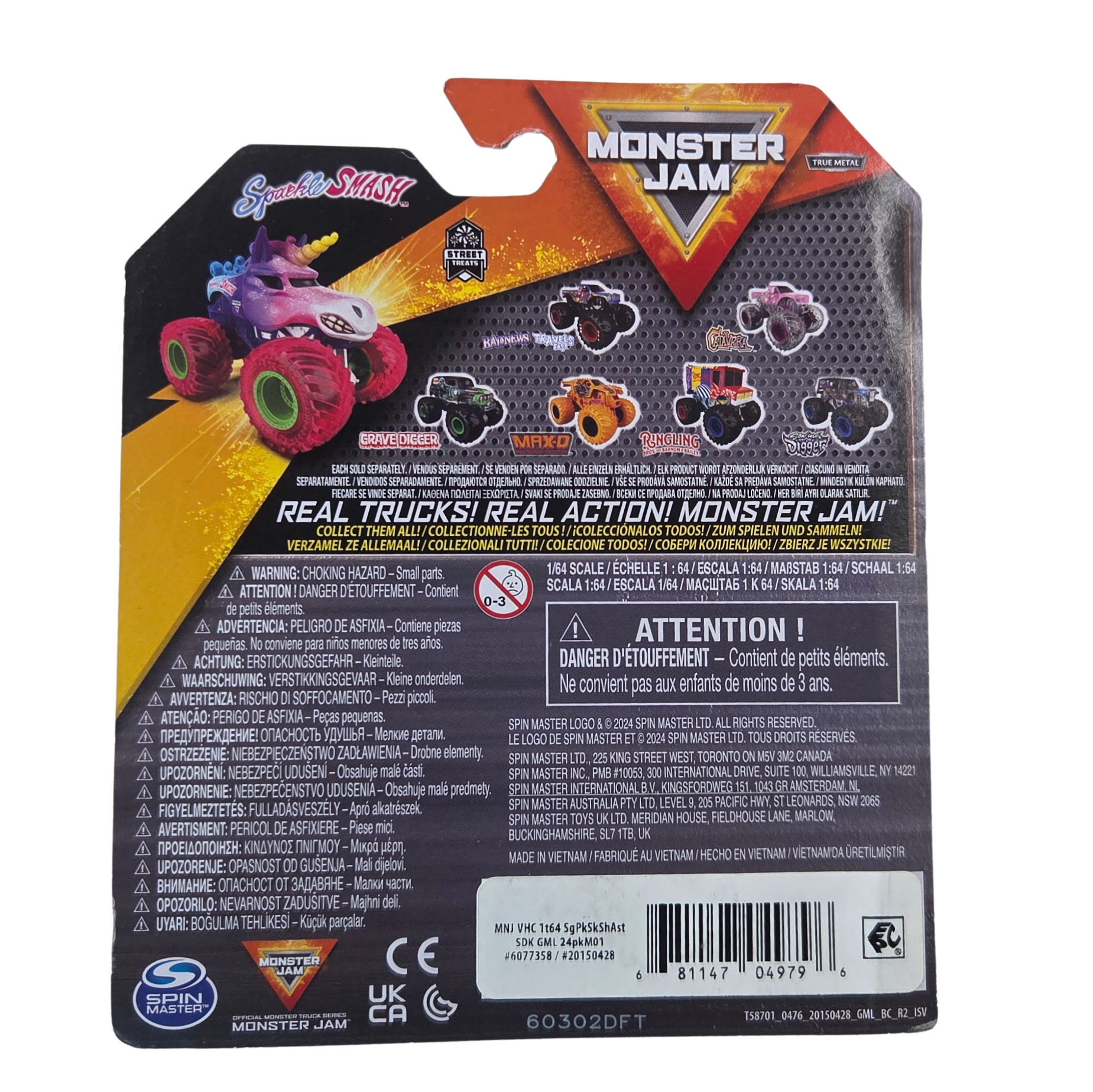 Monster Jam 1:64 Series 39 Sparkle Smash Street Treats