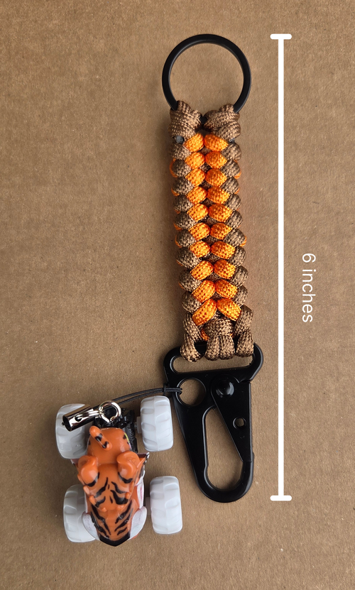6-Inch Handmade Catastrophe Paracord Keychain