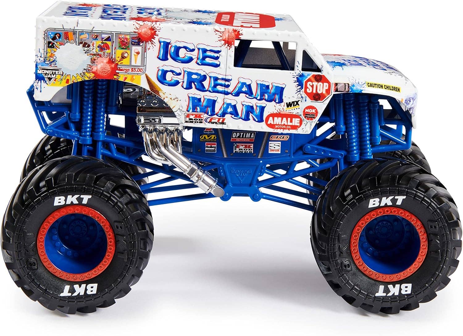 Monster Jam, Ice Cream Man Die-Cast Vehicle, 1:24 Scale