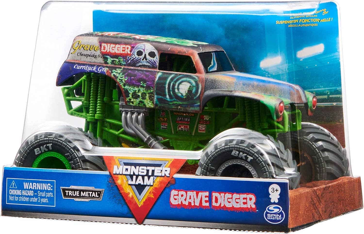 Monster Jam, Grave Digger Die-Cast Vehicle, 1:24 Scale