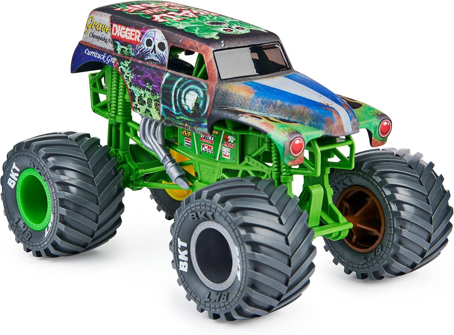 Monster Jam, Grave Digger Die-Cast Vehicle, 1:24 Scale